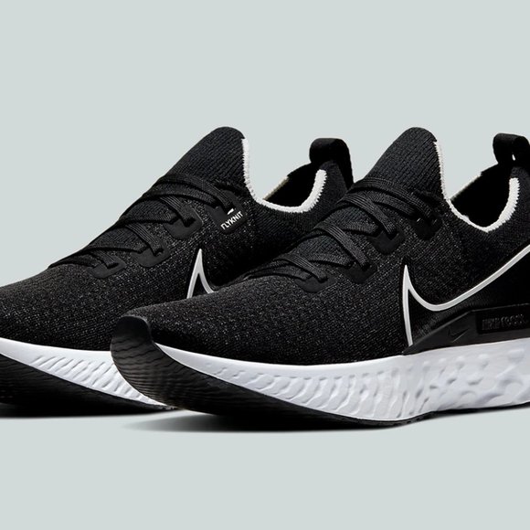 Nike React Infinity Run Flyknit CD4371-002 Black White Running Shoes Mens NEW main image 9